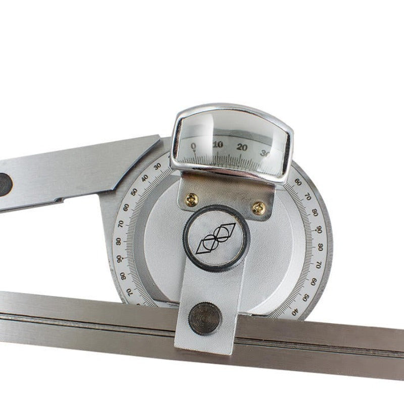 0 360 Stainless Steel Universal Bevel Protractor Angle Finder Angular Dial Ruler Goniometer With 300Mm Blade
