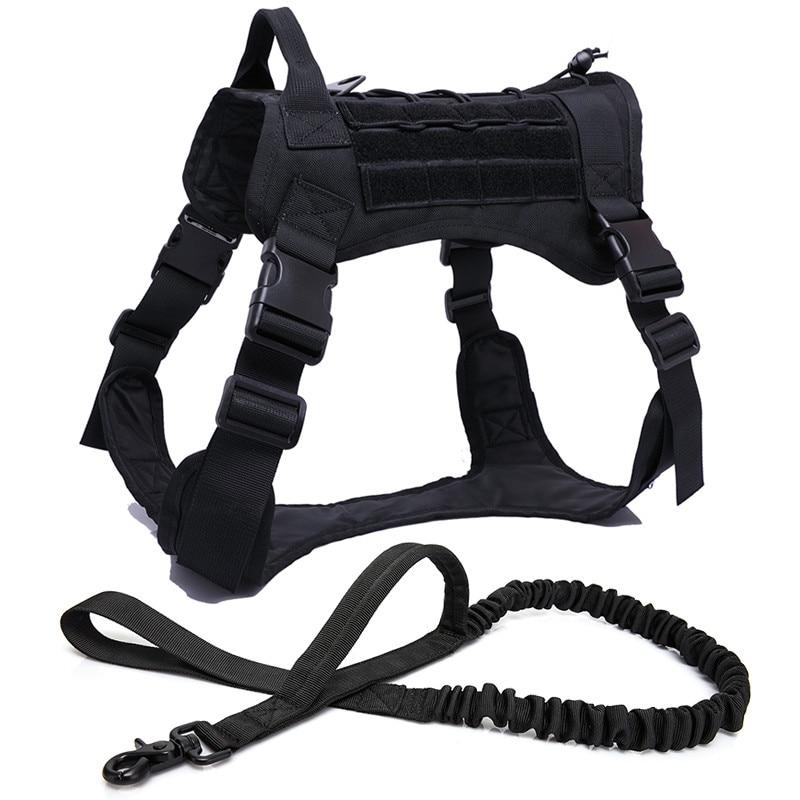 Tactical Dog Harness Vest With Handle Leash