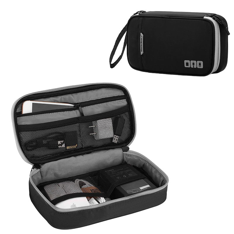 Travel Essential Cable Organizer Bag: A Compact Storage Solution For Charging Cords Chargers And Accessories.