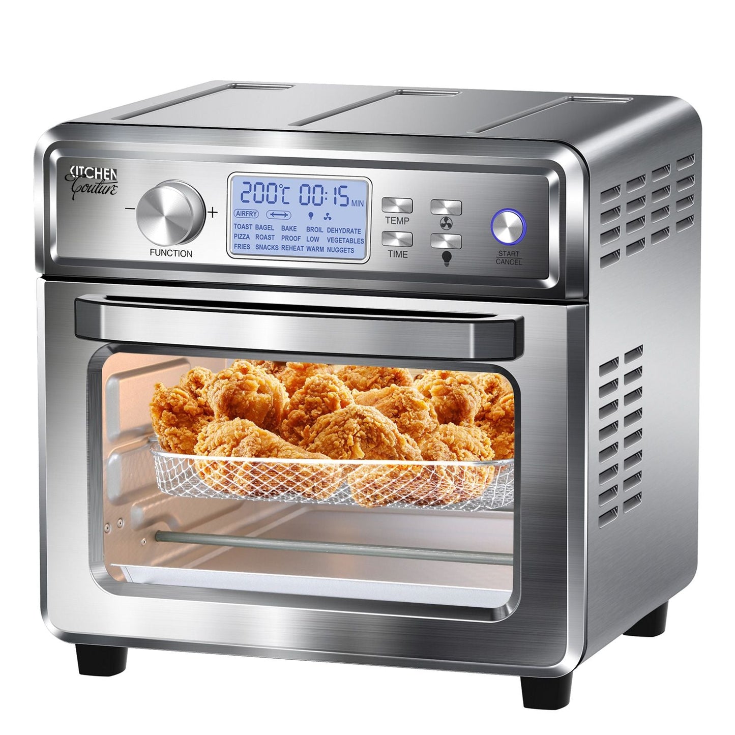 24 Litre Digital Air Fryer Oven Rotisserie Grill Bake Toast Roast Multifunction