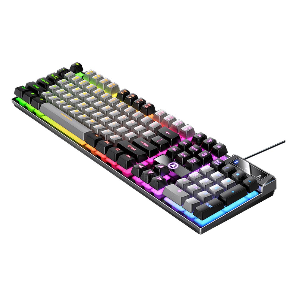 104 Keys Mechanical Gaming Keyboard Wired Backlit Typewriter Style