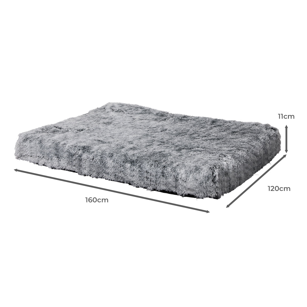 Pawz Dog Mat Pet Calming Bed Memory Xxl Charcoal Large