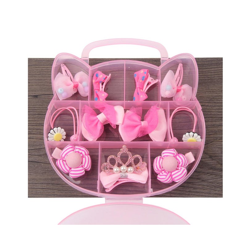 1Children's Hair Suit Cartoon Headdress Cute Butterfly Clip Pink