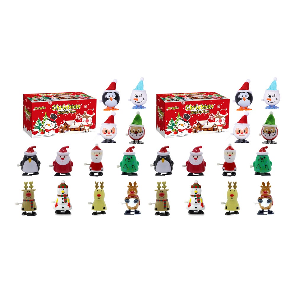 12Pcs Wind Up Decoration Set Christmas Party Gift Festive