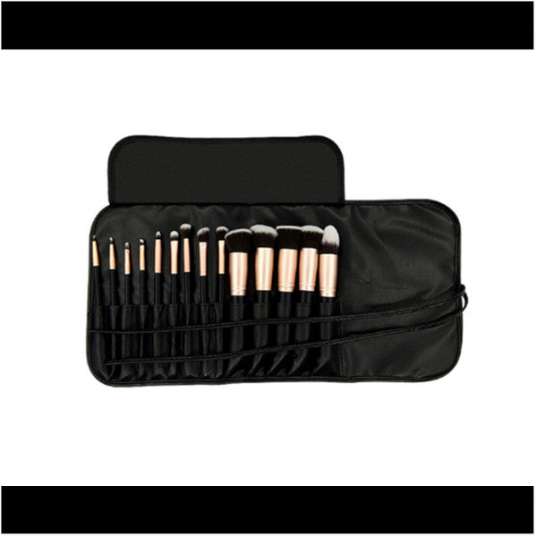 14Pcs Makeup Brushes Set Powder Foundation Eyeshadow Up Rose Gold