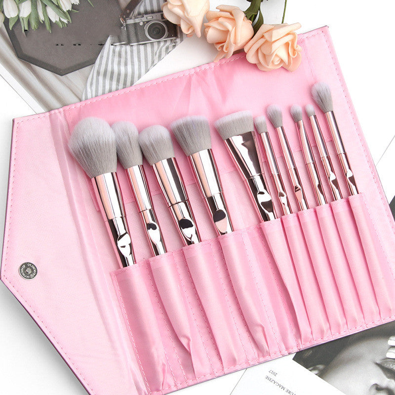 10 Wet And Wild Makeup Brushes Set With Bag Tools