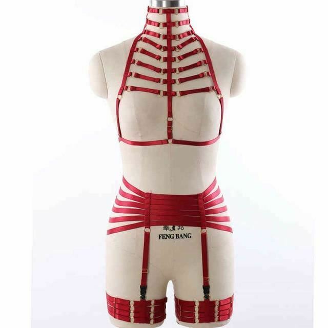 Body Harness Women Lingerie Bondage Fetish Kink Restraints