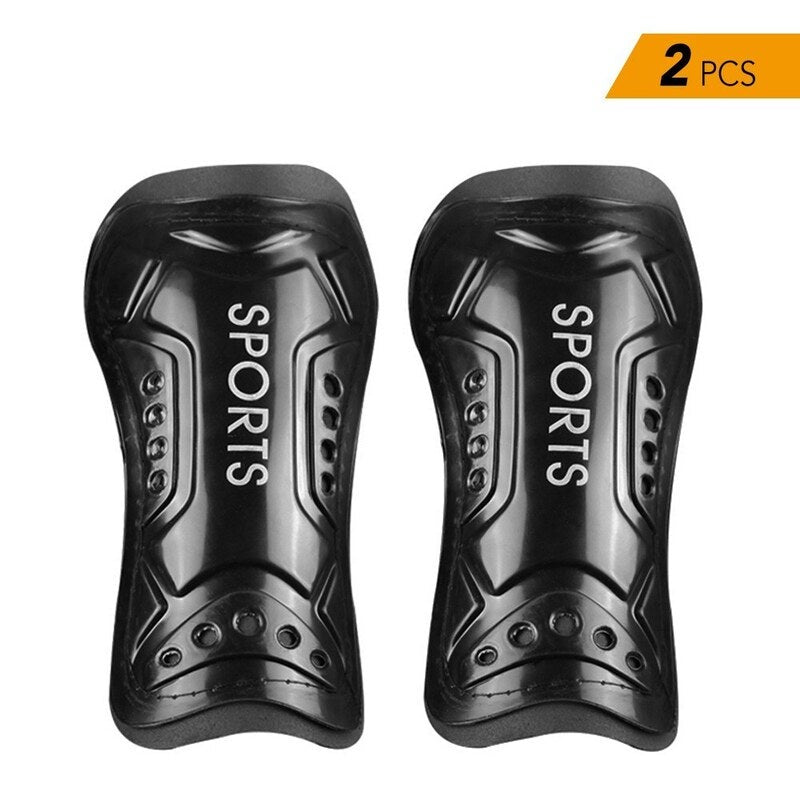 2 Pcs Soccer Shin Guards Football Protective Board Black