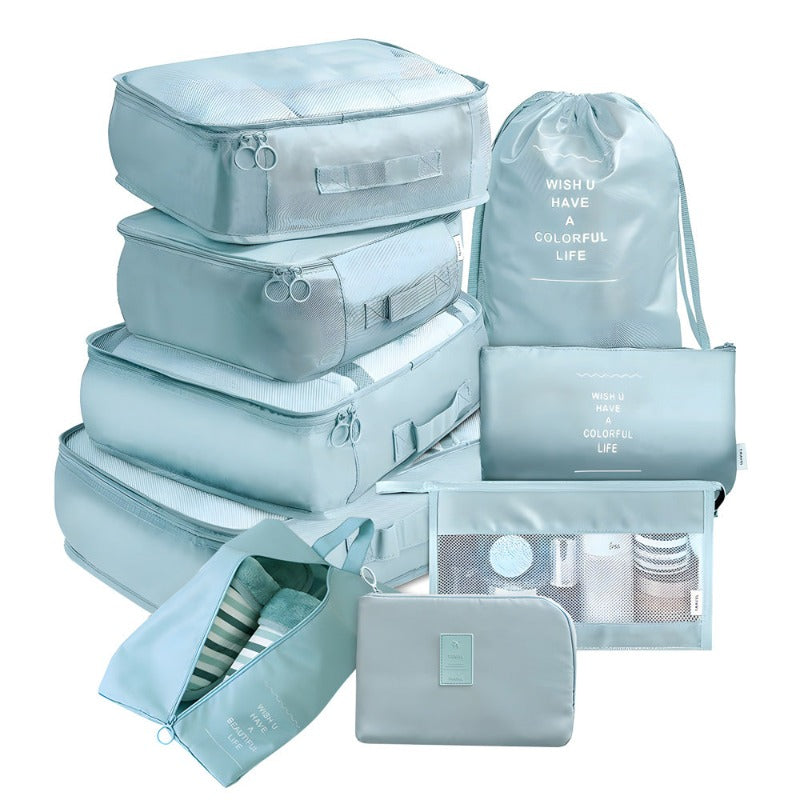 9Pcs/Set Premium Travel Organiser Storage Bags