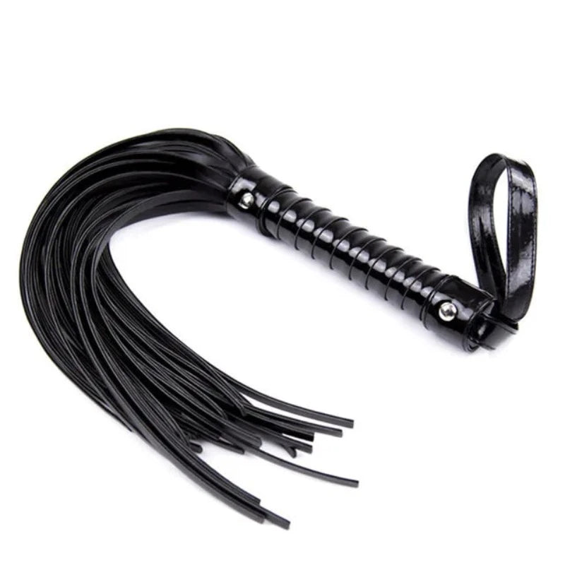 2023 New Horse Riding Crop Equestrian Whips Soft Faux Leather Harness Handle Teaching Training Tool