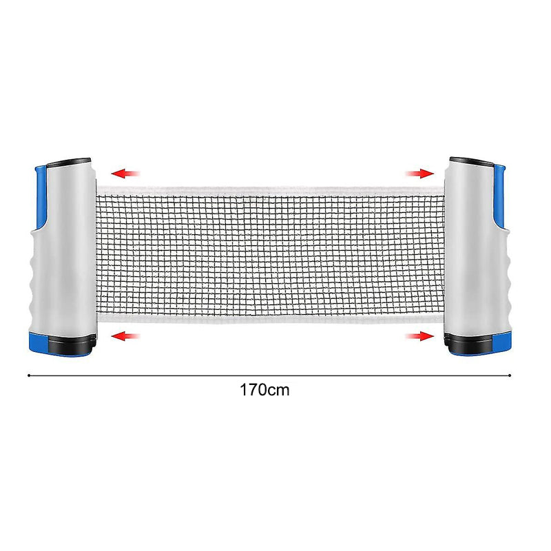 2-Player Table Tennis Set With Retractable Net Balls And Paddles