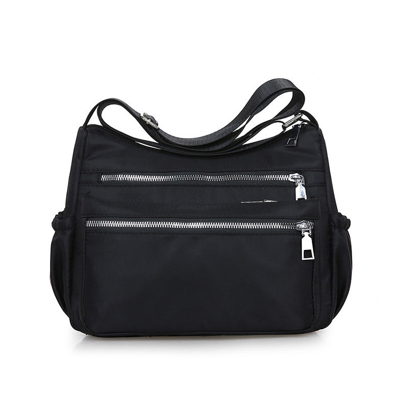 Waterproof Multi Pocket Nylon Womens Shoulder Cross Body Messenger And Travel Handbag