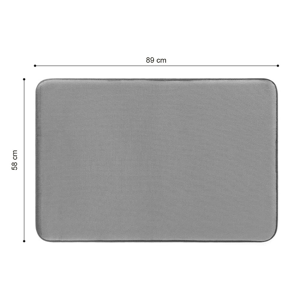 Comfeya Thick Memory Foam Bath Mat Soft And Absorbent Velvet With Durable Dots On Bottom Machine Washable Shower Floor R