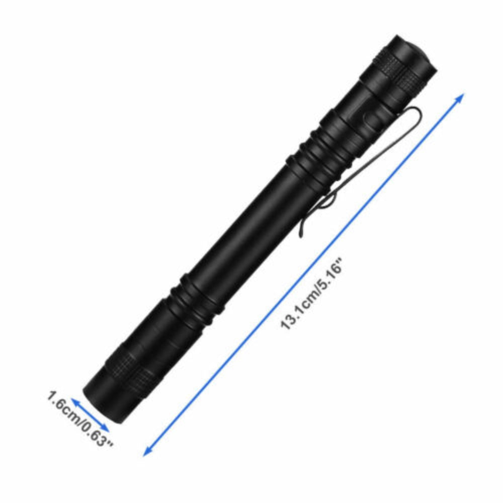 2 Pack Mini Led Torch Super Bright Flashlight Small Lamp Tiny Penlight