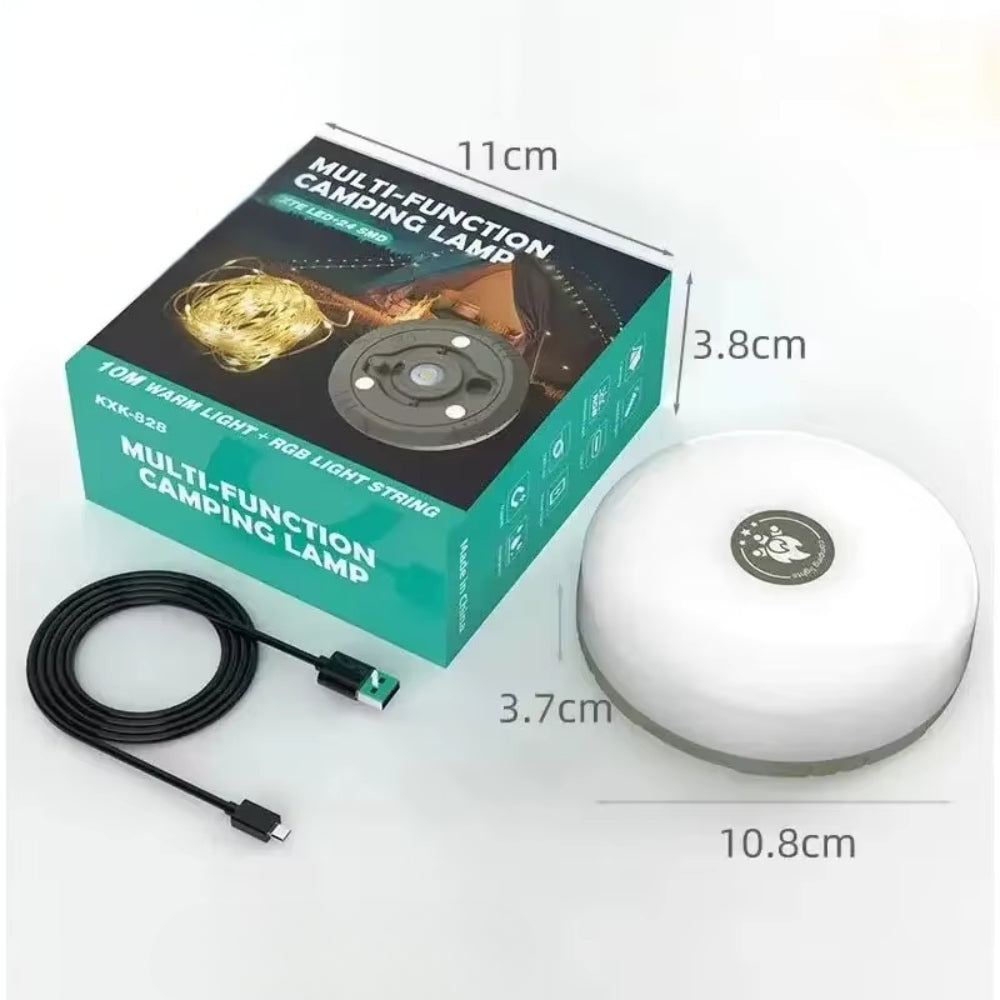 10M Waterproof Led Camping Lamp Strip 4 In Atmosphere Light For Tent Garden