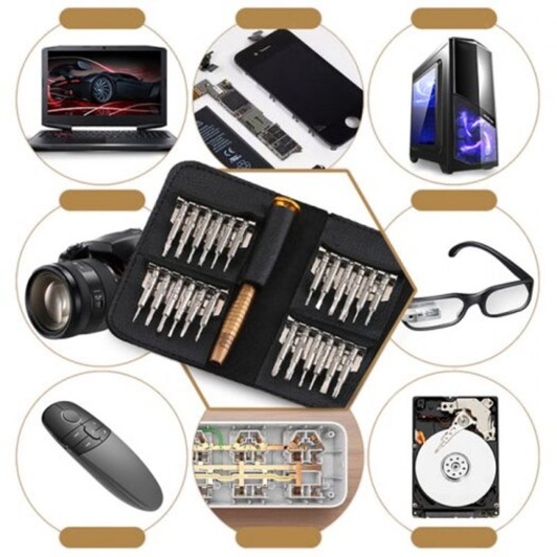 25 In 1 Screwdriver Hand Tool Repair Kit For Cellphone Tablet Pc