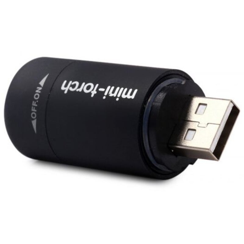 25 Lumens Torch Keychain Pocket Usb Rechargeable Led Light Flashlight Lamp For Outdoor Supplies Black