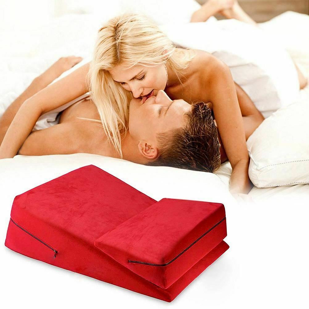 2 Pcs / Set Wedge Cushion Supportive Pillow Sex Position Enhancer Bdsm