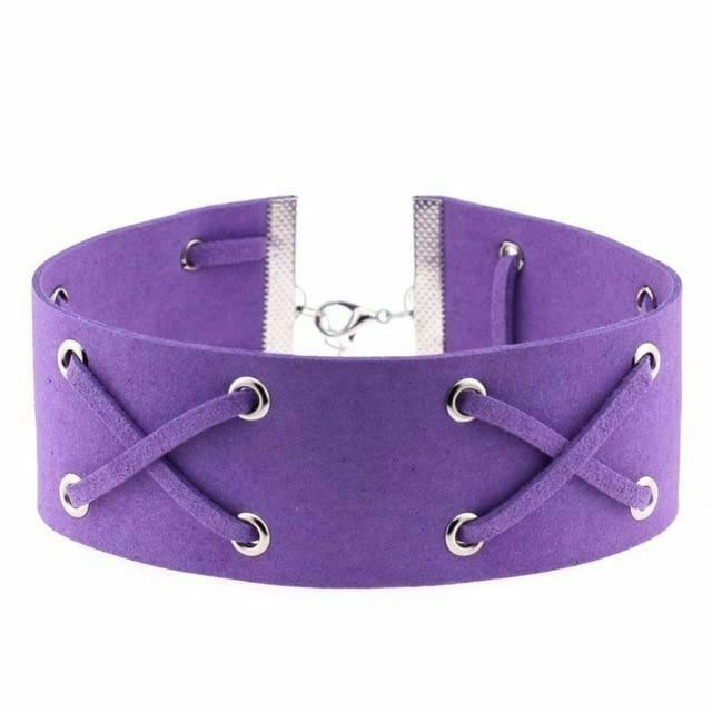 Suede Collar 15 Colours Harajuku Soft Choker Necklace Bondage Restraints