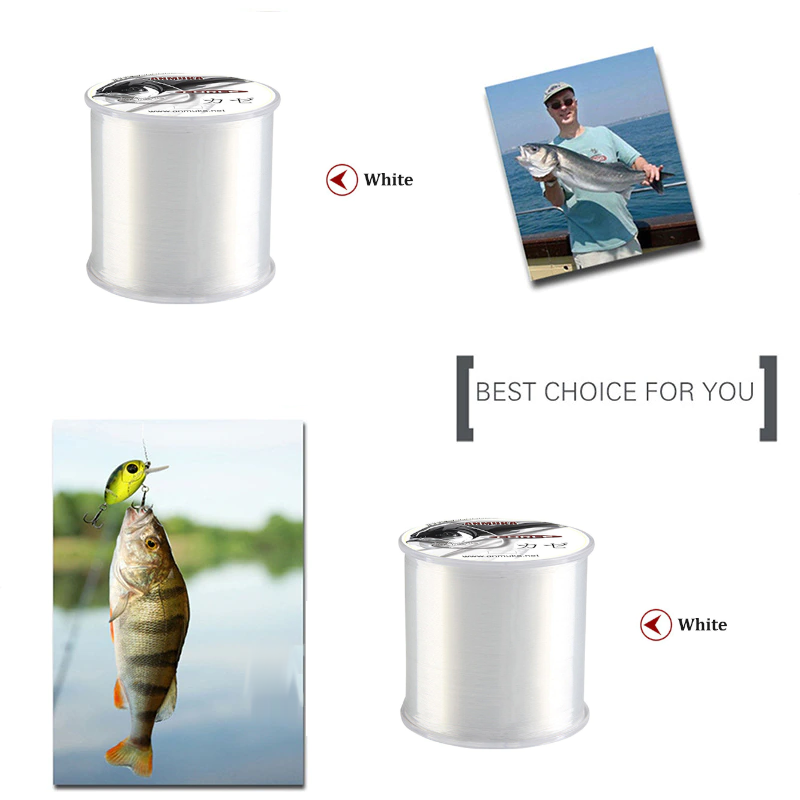 2 Pack Multi Size 500M Super Strong Nylon Main Line Fly Fishing Accessory Kh9d