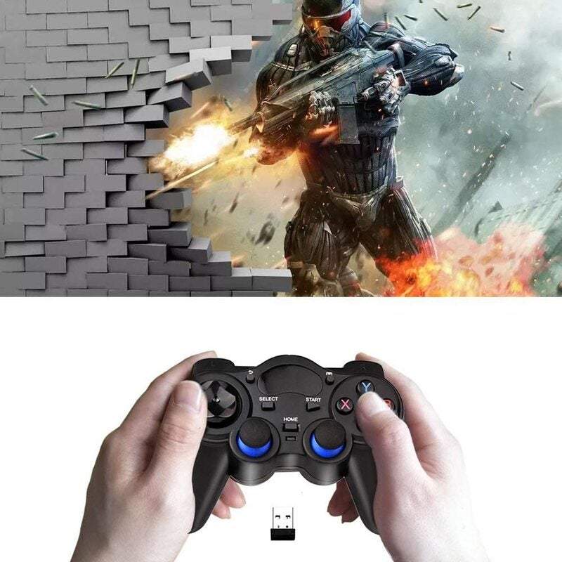 Game Controllers 2Pack Usb Wireless Handle 2.4G Is Compatible With Sony Playstation Ps2 Pc / Laptop Windows Xp 7 8 10 An