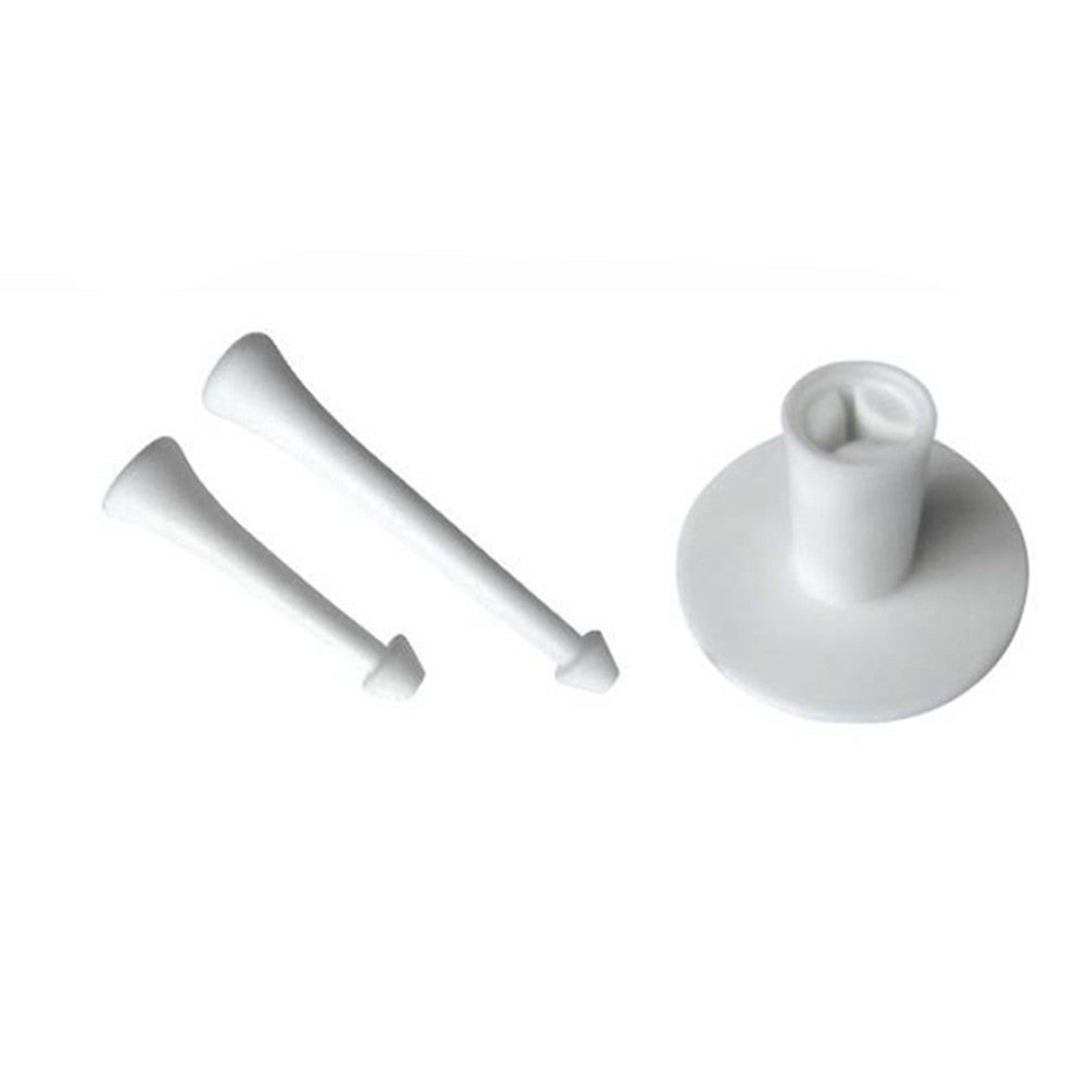 2Pcs Golf Tee Rubber Holder Tees 3 Inch 1 / 4 Long Practice Swing Trainer Training