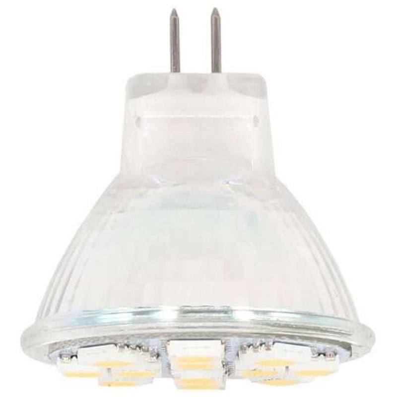 2W Mr11 Led Light Bulbs Ac / Dc 10 30V 20W Halogen Replacement Gu4 Bi Pin Base Warm White
