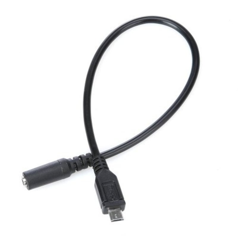 3.5Mm Audio Female To Micro Usb Pin Male Cable 30Cm Black