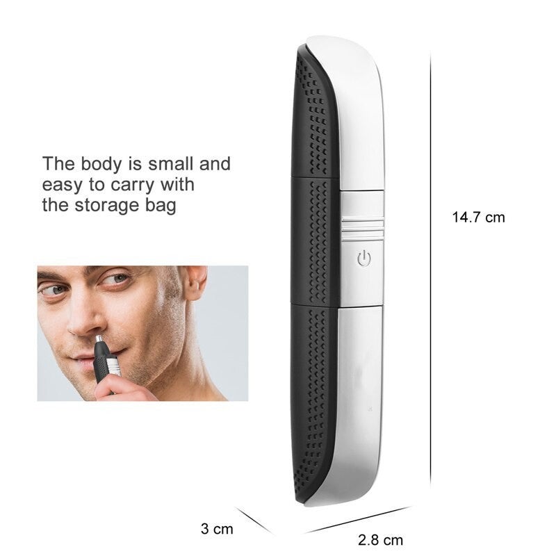 3 In 1 Electric Hair Beard Nose Eyebrow Trimmer Usb Rechargeable Removal Men