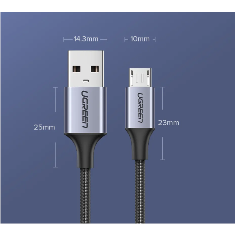 3.0 Micro Usb 3A Fast Charging Cable Android Data Wire Mobile Phone Charger Cord