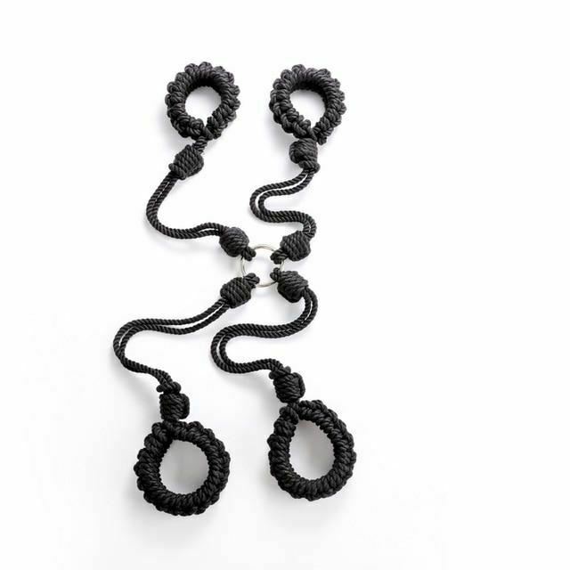 Braided Shibari Rope Bondage Handcuffs Ankle Cuffs Restraints Bdsm Hogtie