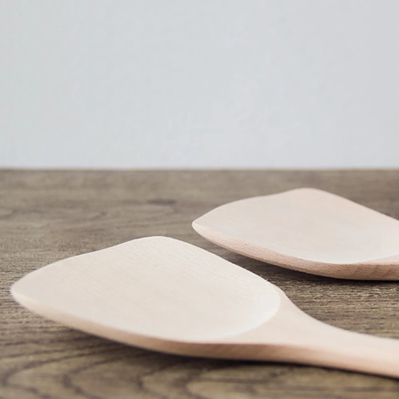 30Cm Natural Wood Spatula Spoon Mixing Holder Non-Stick Shovels Cooking Utensils