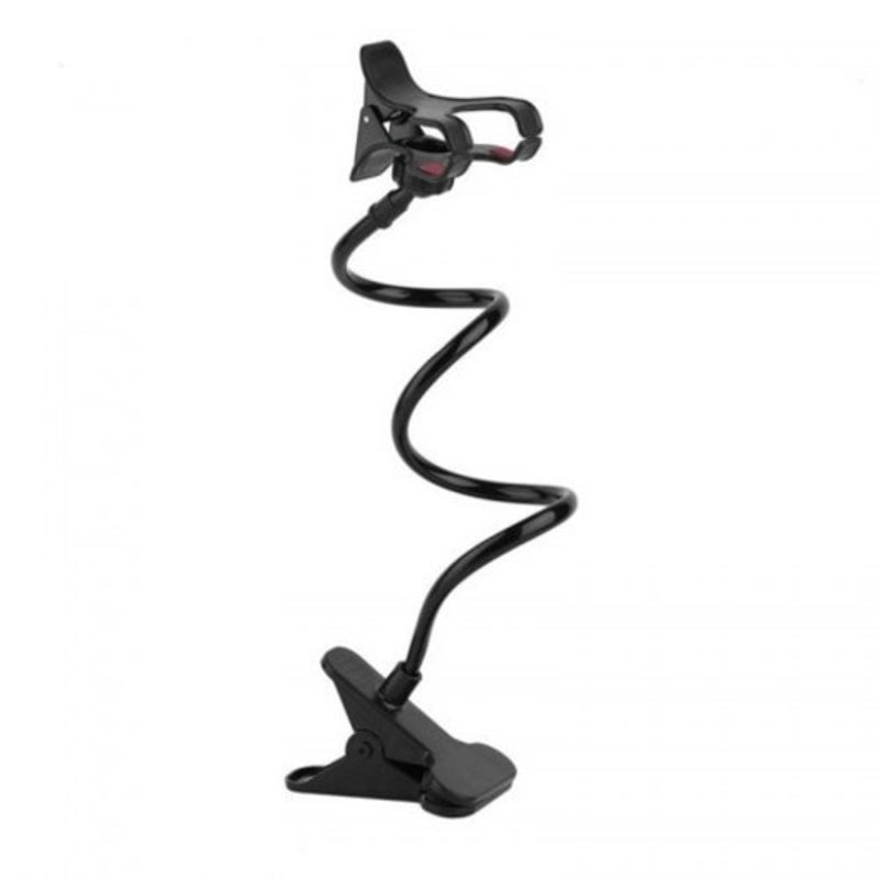 360 Rotating Flexible Long Arms Cell Phone Holder Desktop Bed Lazy Bracket Black