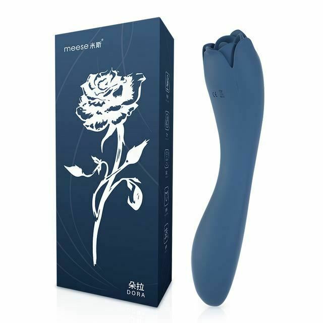 Rose Oral Licking Tongue Clitoris Vibrator Silicone Waterproof Sex Toy Women