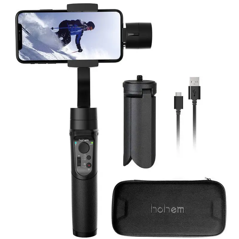 3 Axis Handheld Gimbal Stabilizer For Smartphones Black