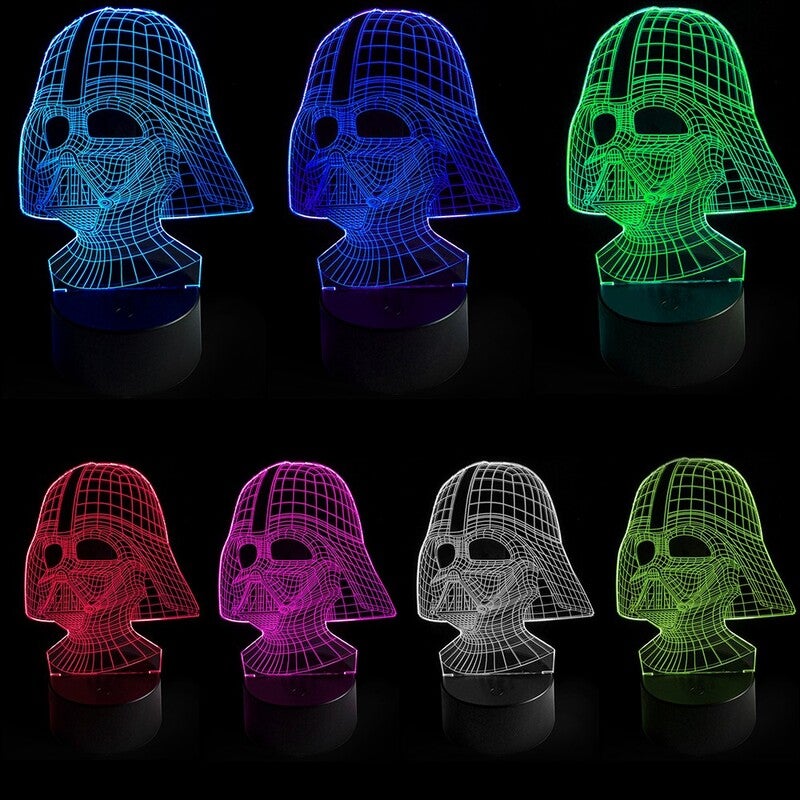 3D Led Desk Lamp Illusion Colorful Table Night Light 16