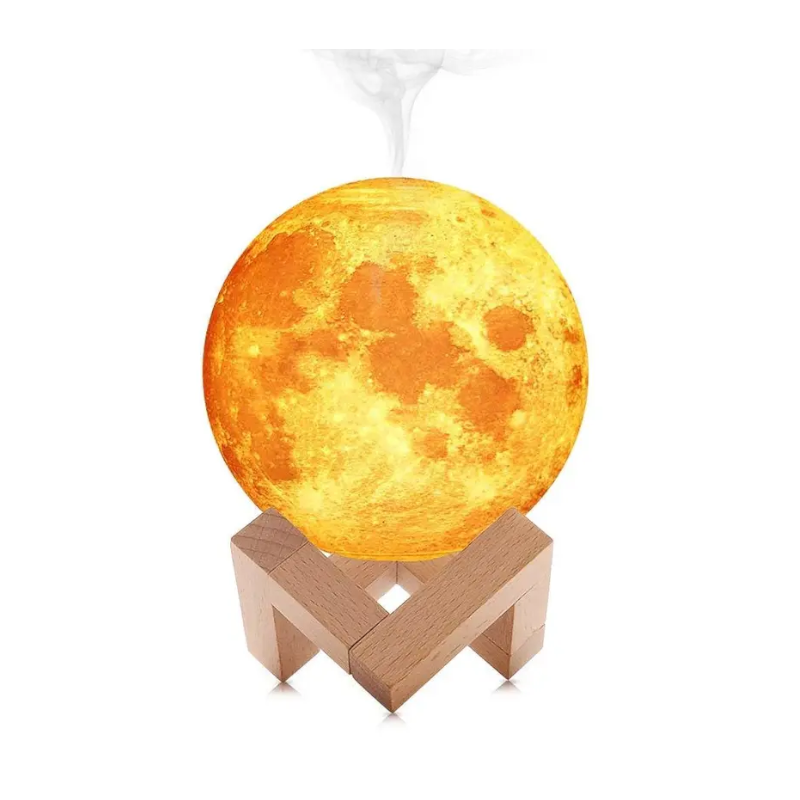 3D Moon Light Air Humidifier 880Ml Diffuser Aroma Essential Oil Usb Ultrasonic Night Cool Mist Maker Purifier