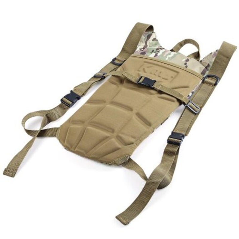 3L Water Bag Military Tactical Hydration Backpack Outdoor Camping Canteen Pack Hiking Pouch Khaki