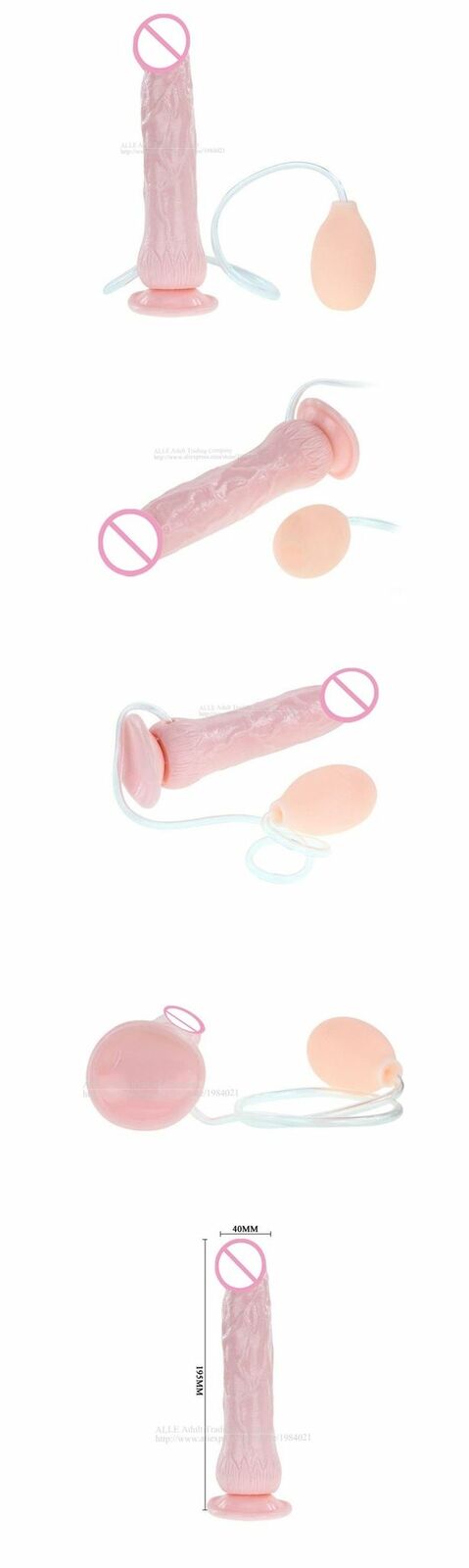 Squirting Realistic Cock Ejaculating Dildo Anal Plug Bdsm Kink