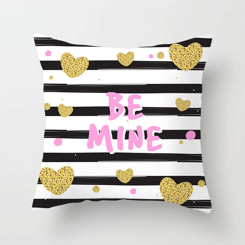 45 X 45Cm Gold Printed Cushion Cover