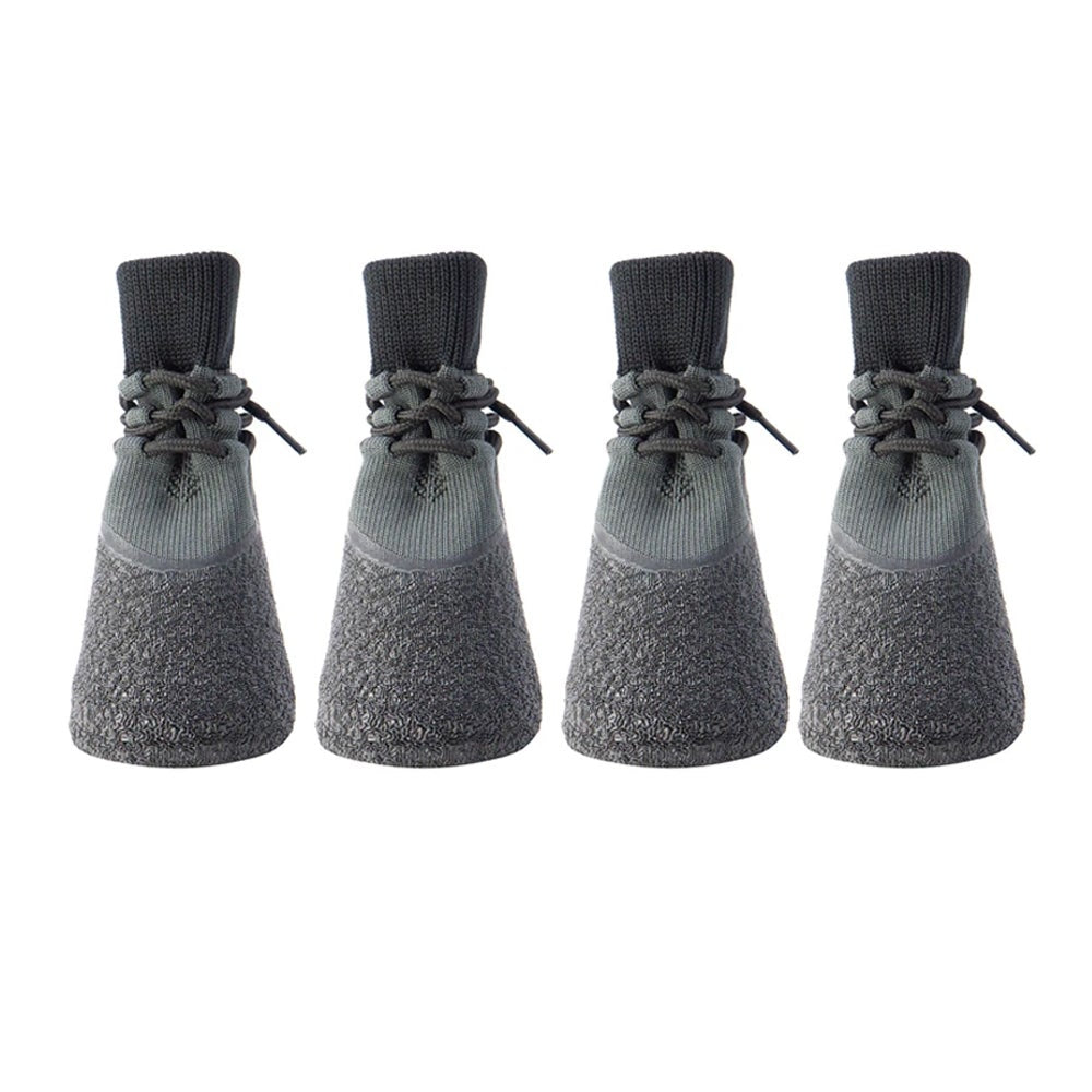 4Pcs Waterproof Dog Boots Anti-Slip Socks