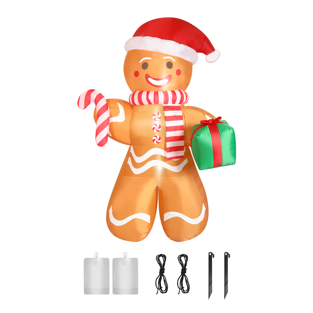 Santaco Christmas Inflatable Outdoor Gingerbread Man 2.5M