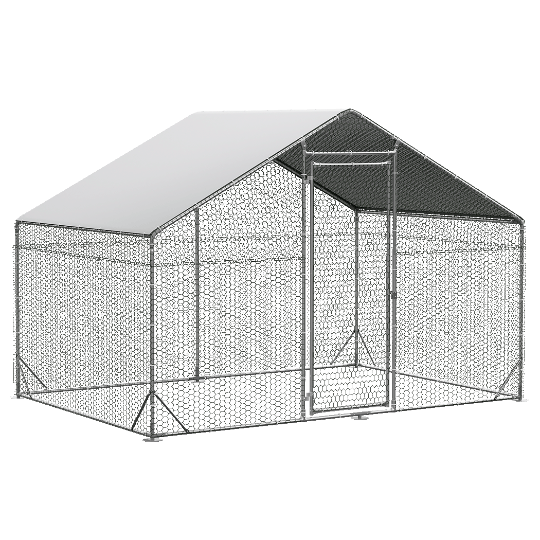 Pawz 200X300x194cm Large Metal Walk-In Chicken Coop Cage