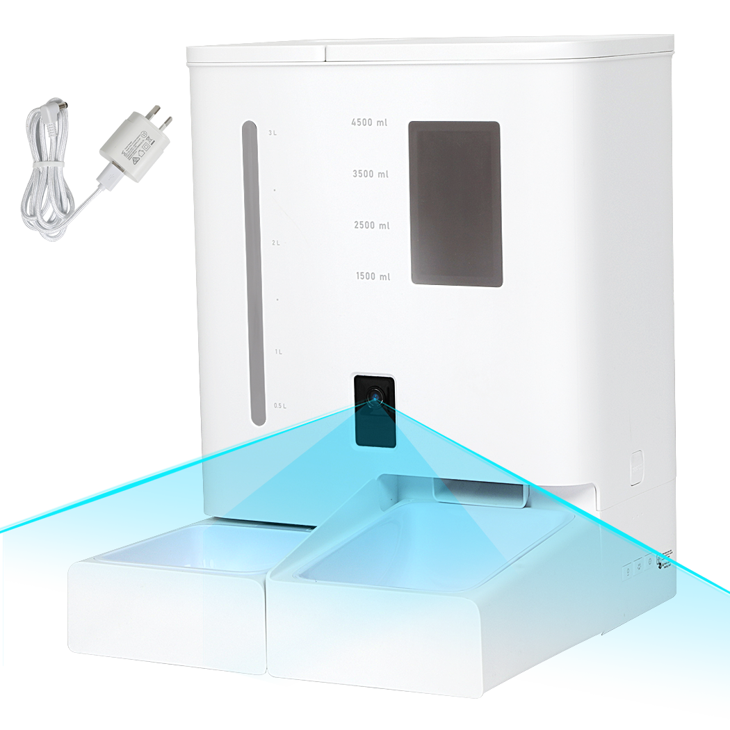 Pawz 2 In 1 Automatic Pet Cat Dog Feeder Water Set