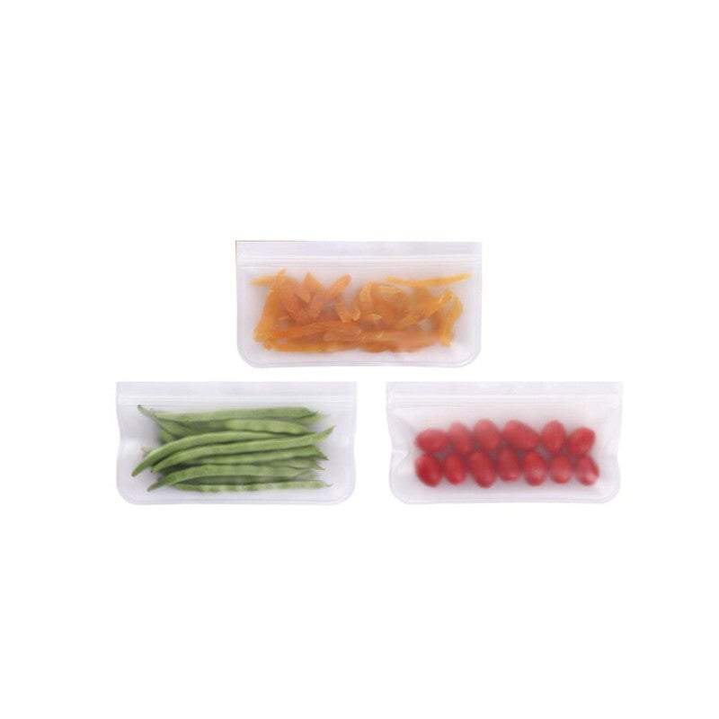 Food Storage 5X Reusable Bags Double Ziplock Eco Friendly Bpa Free Leakproof