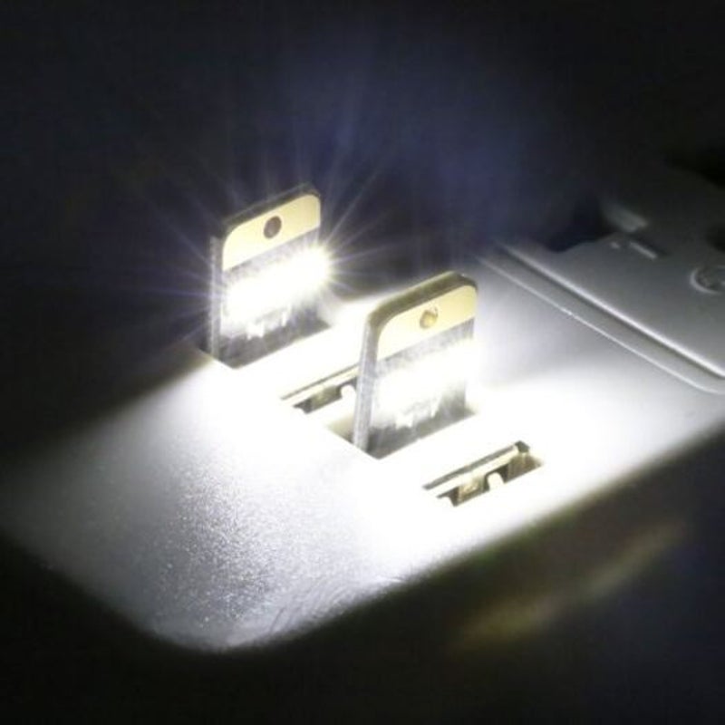 5Pcs Usb Led Mini Flashlight White Light