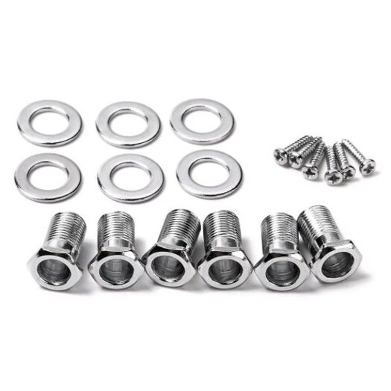 6 Pcs Guitar String Tuning Pegs Tuners Machine Heads Part Silver