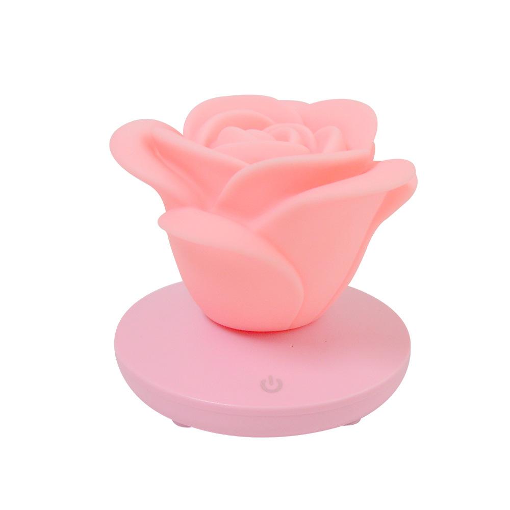 Romantic Rose Shape Dimming Touch Rechargeable Mini Flower Night Light