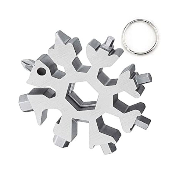 6 / 8 Heads Snowflake Multi Functional Keychain Tools