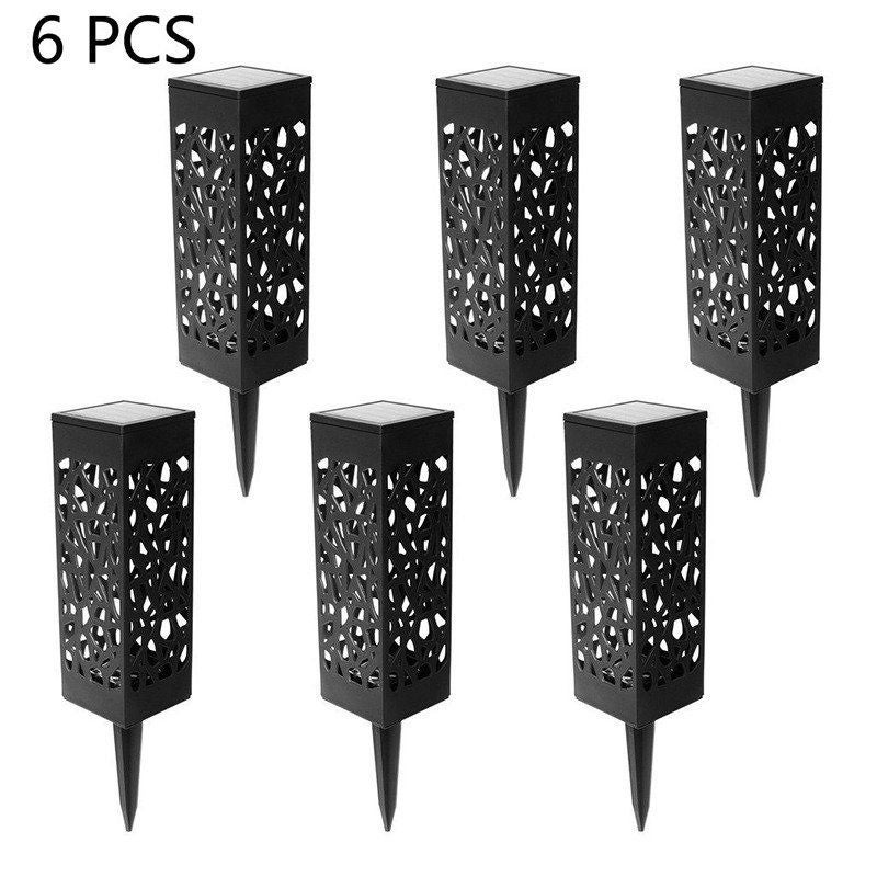 6Pcs Led Solar Outdoor Waterproof Garden Security Landscape Light